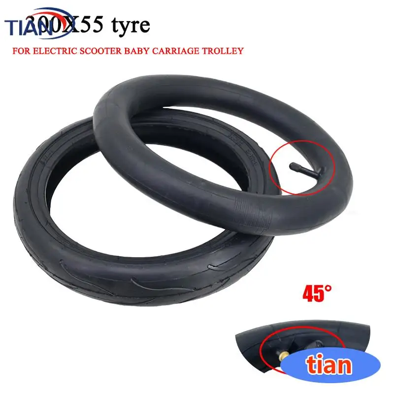 12 Inch 300x55 Inner Tube&Tire For Etwow Electric Scooter Baby Carriage Trolley Stroller Inflatable Inside And Outside Bag Tires