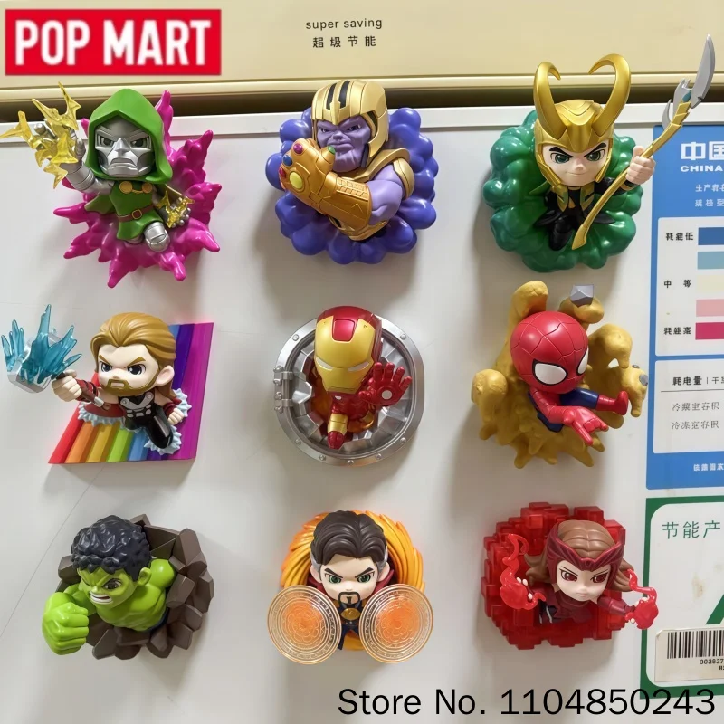 Popmart New Marvel Cross The Infinite Series Figures Blind Box Trendy Movie Peripheral Model Ornament Mystery Box Gifts