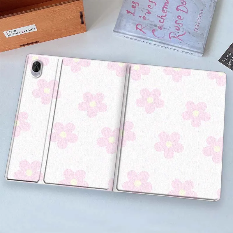 Cartoon Pink Flower For Huawei Honor Pad 9 8 7 6 V9 V8 V7 X9 X8 X7 GT2 GT 3 5 10  Pro Inch Tablet Case Soft