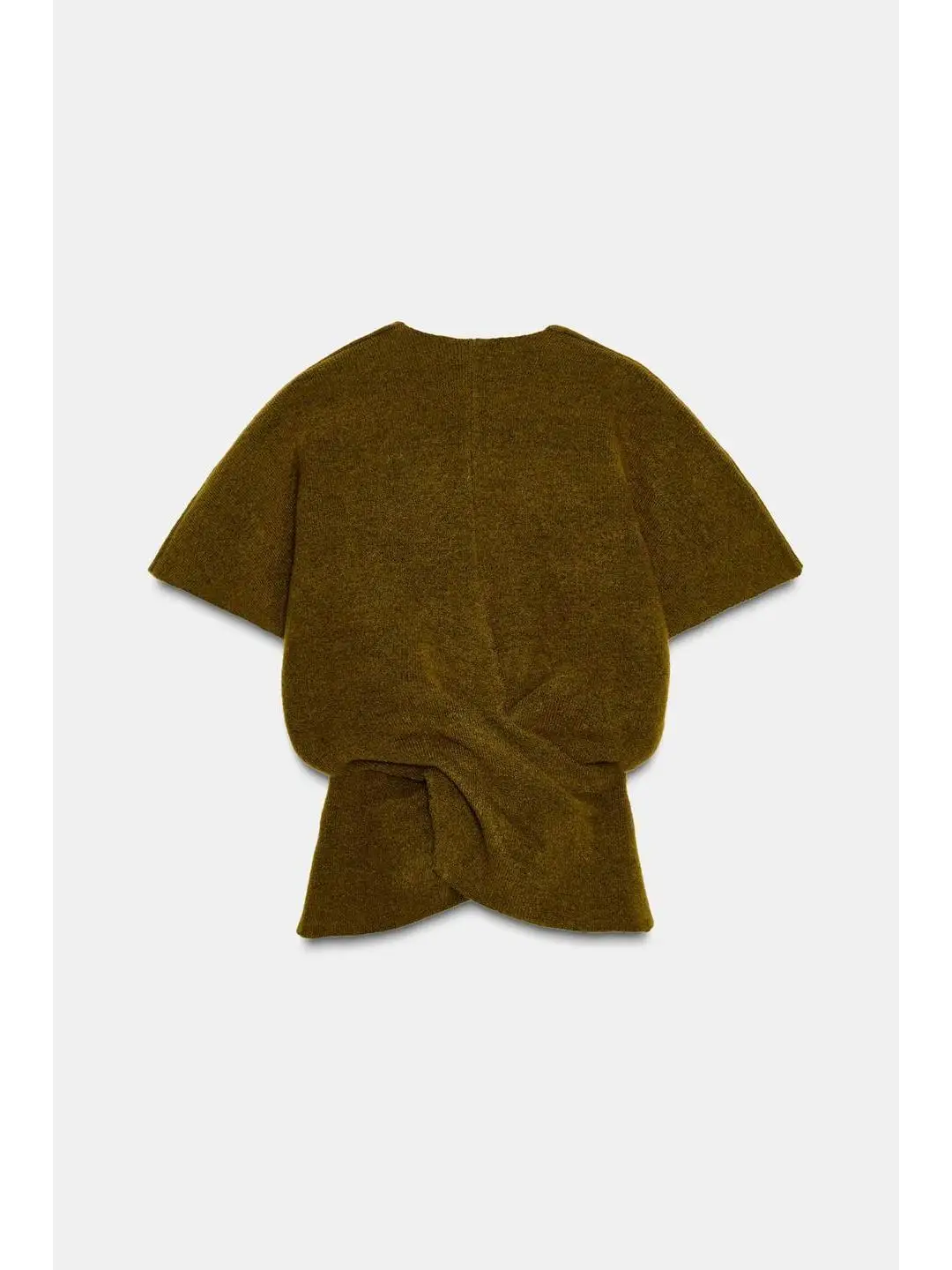 الشتاء محبوك عادية ort Sve العلوي المرأة فضفاضة تناسب V-Ne مطوية التفاصيل الترفيه Faion اللون الأساسي