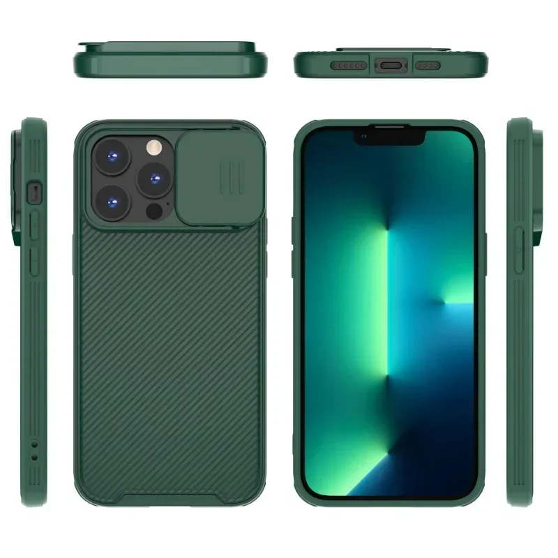 Magnetische Hülle für iPhone 17 16 16e 15 14 13 12 11 Pro Max Push-Fensterschutz-Objektivabdeckung