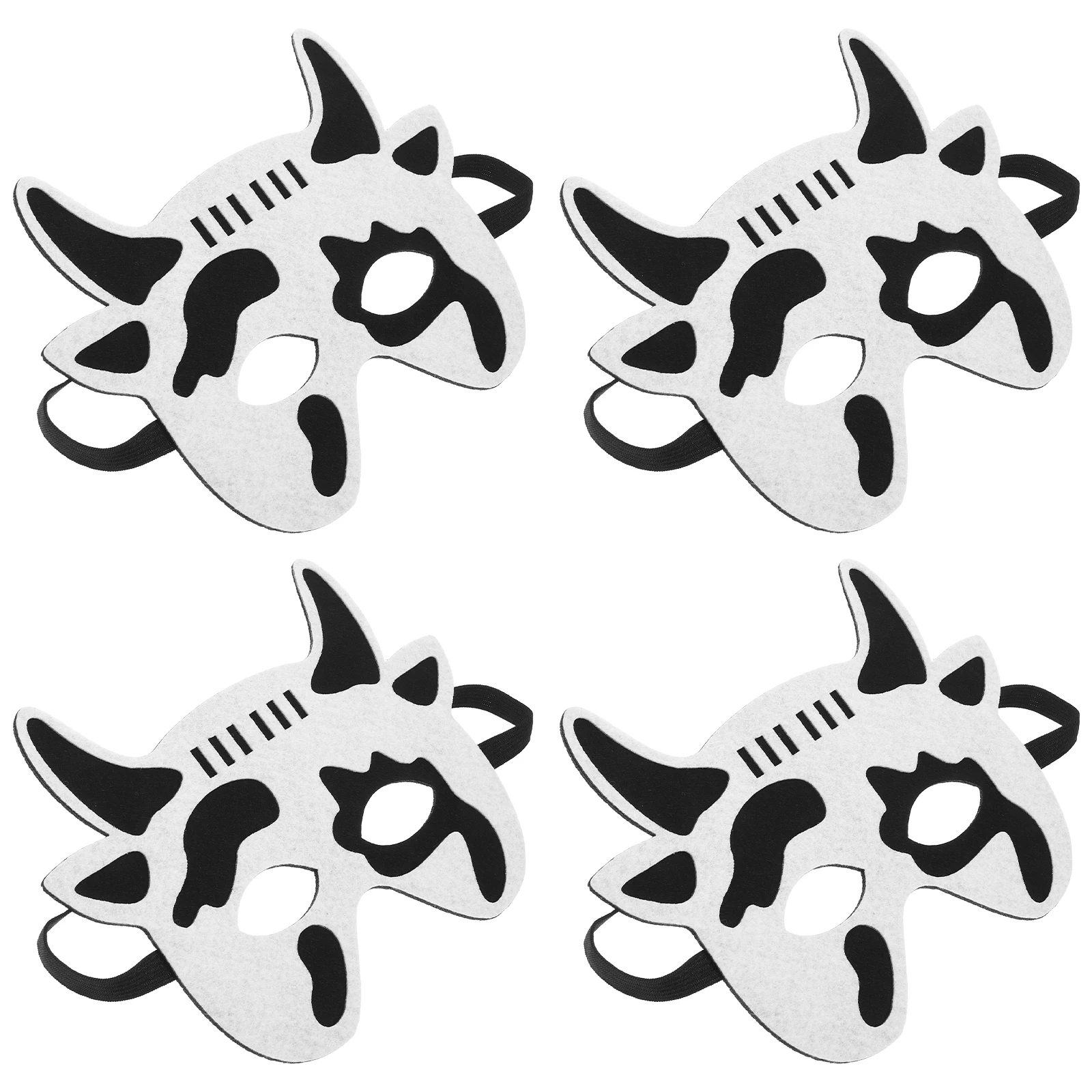 

4 Pcs Cartoon Kids Mask Halloween Animal For Kids Birthday Party Role Play Skits Cartoon Mask Photo Prop Toy