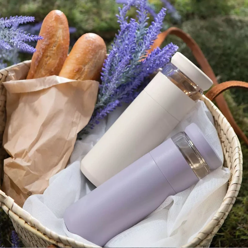 Youpin Qujia Tea Infuser Separação Frasco De Vácuo, Copo Isolado, Copo De Aço Inoxidável, Garrafa Térmica, Viagem Caneca De Café, 520ml