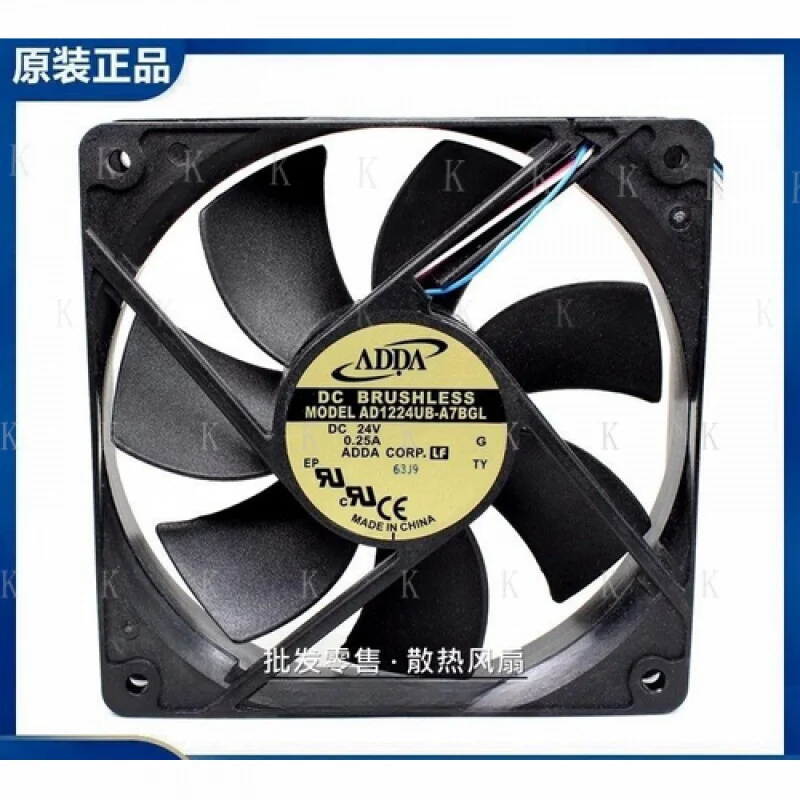 

C FOR ADDA AD1224UB-A7BGL 24V 0.25A 1225 12cm RD Signal Alarm Cooling Fan