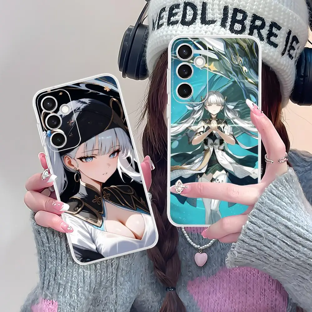 Wuthering Waves Jinhsi Phone Case for Samsung Galaxy S25 S24 S23 S22 S21Plus FE Ultra Soft TPU Clear Shockproof Cover