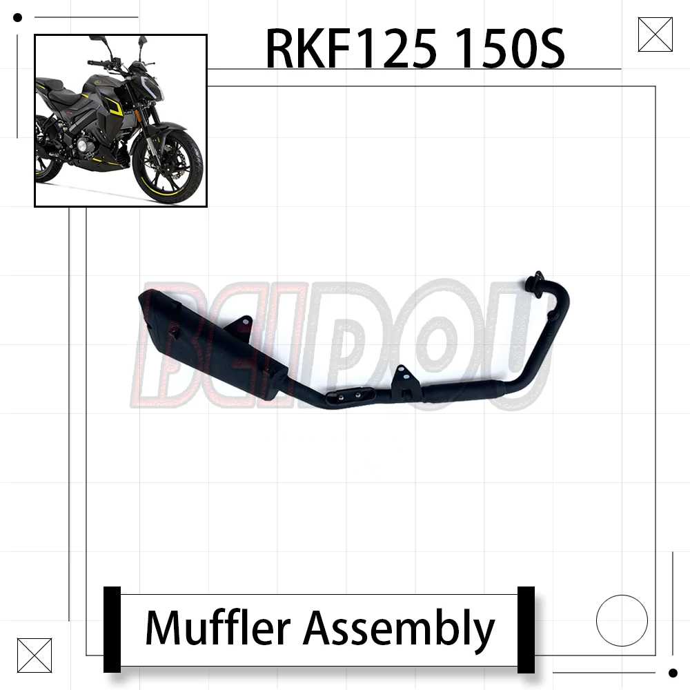 

New For Keeway RKF125 125RKF Benelli RKF 125 150S Motorcycle Muffler Exhaust Pipe Chimney Muffler Guard Exhaust Cover BJ150-31