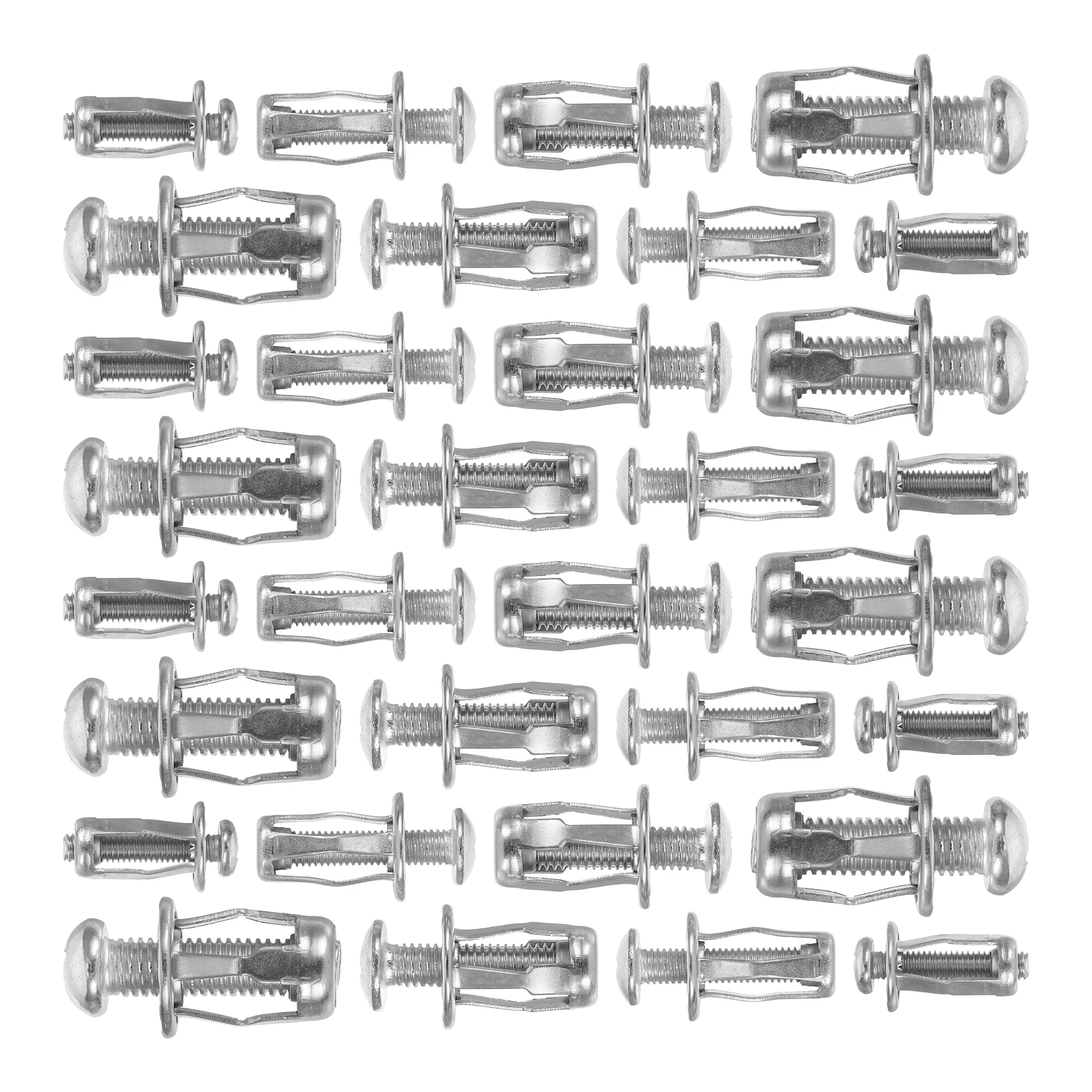 

40pcs Expansion Screws Carbon Steel Concrete Wall Anchors Plasterboard Metal Bolts Secure Reliable Easy Installation