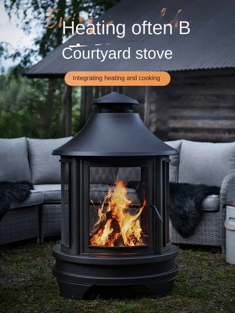 Outdoor Roasting Stove Heater Courtyard Firewood Heating Stove Charcoal Villa Barbecue OvenHot Sales