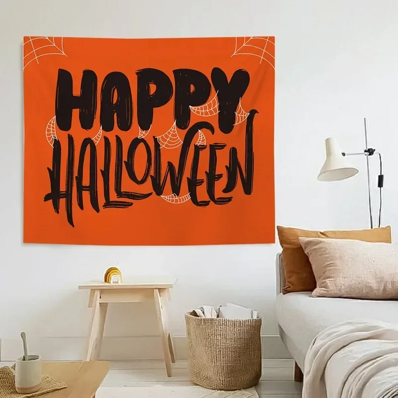 1pc Halloween Funny Art Character Pattern Tapestry Decoration Bedhead Background Fabric Bedroom Tapestry Wall Fabric