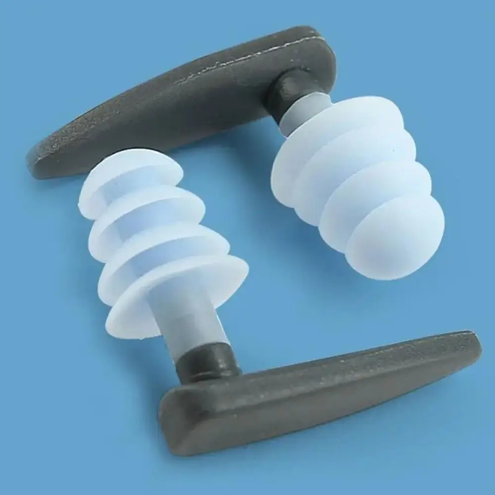 New Silicone Swimming Ear Plugs 4-layer Waterproof Design Ear Protection Earplugs Ear Plugs Bathing