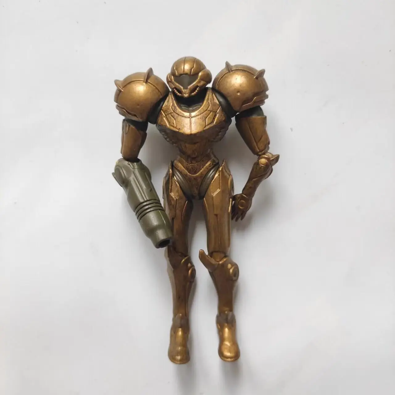 Metroid Samus Gold Metroid Phazon Suit Samus Toy Game Kids Doll Action Figure Gift TV Movie Model Present Loose No Box