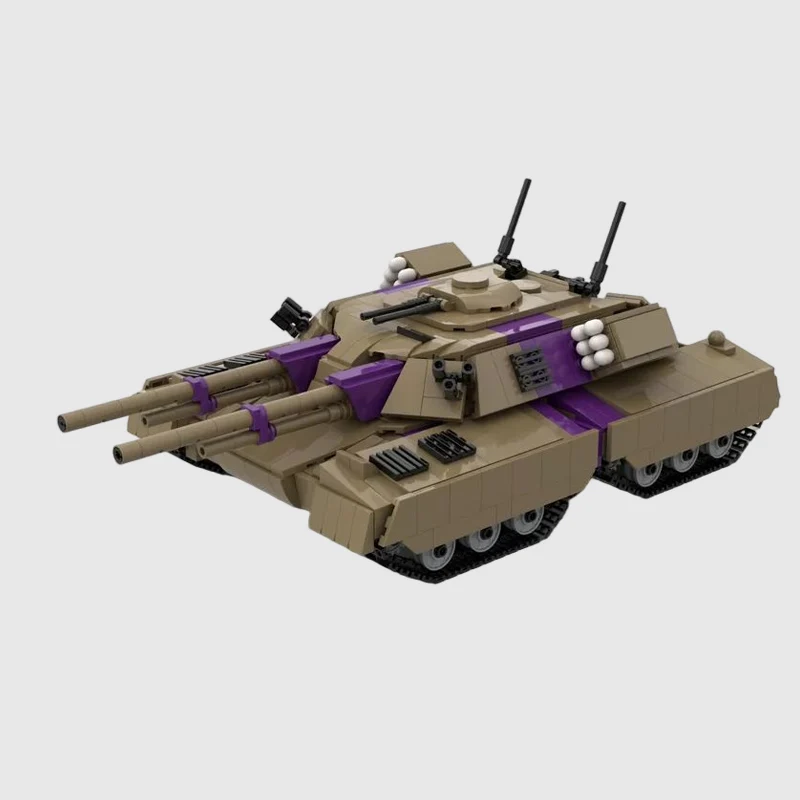 Heavy Military Tank Model MOC Building Bricks War Equipment Modular Technology Gifts Holiday Assemble Children Toys Suit