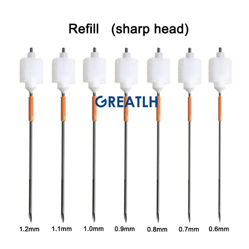 GREATLH 1pc 0.6-1.2mm Hair Transplant Pen Hair Follicle Implanting Pen Eyebrow Planting Pen Color Type