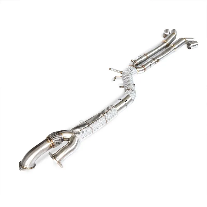 

Custom Exhaust Resonator with Insulation Performance Fit for BMW M3 M4 G80 G82 G81 Touring 3.0 2019-2023 Mid Pipe Modification