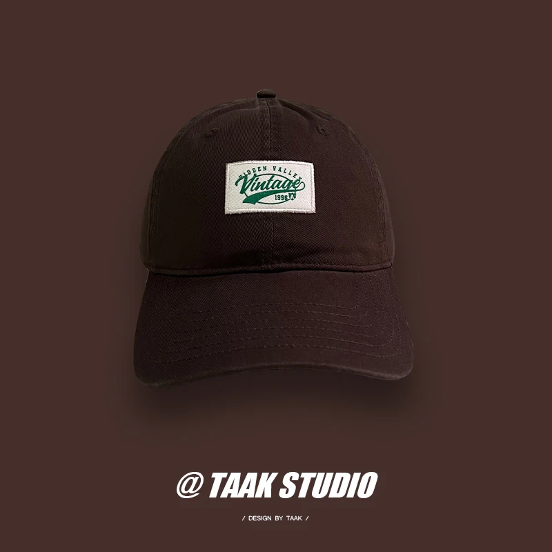 Street Letters Cloth Label Peaked Cap Female Spring and Summer Korean Style Versatile Sun Protection Baseball Cap Trendy Men