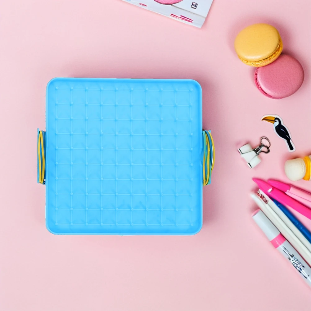3pcs Student Pin Board Double Sided Geoboards 16cm Plastic Math Materials Classroom Toys Kids Educational Tools