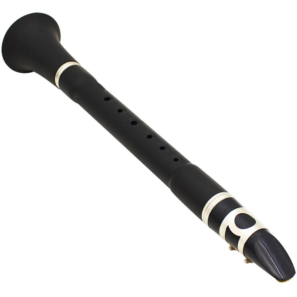

Mini Clarinet Practice Musical Instrument Beginner Clarinet Instrument Abs Material Short Reverberation Keyless Beginner Adult