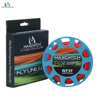 Línea de pesca con mosca flotante hacia adelante de peso Maximumcatch 1-8wt línea de mosca multicolor de 100 pies
