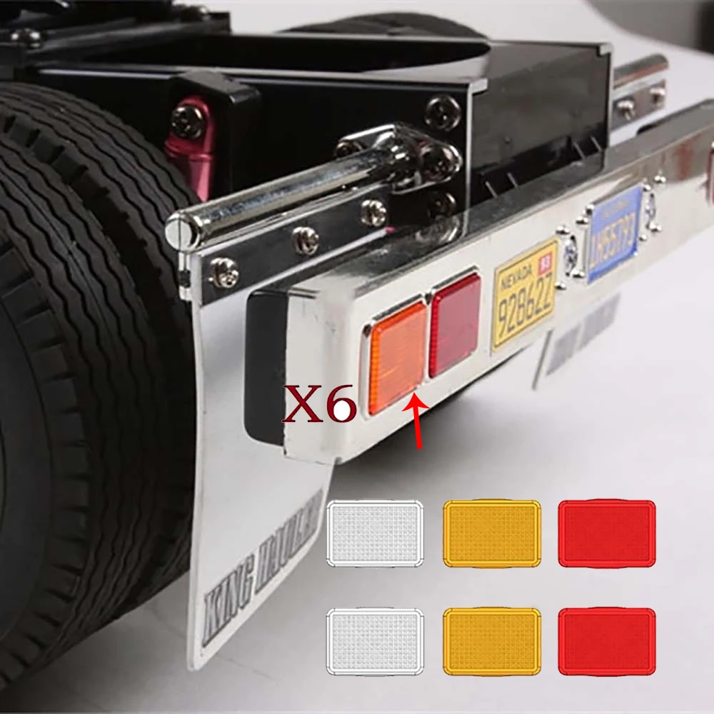 Tail Light Sheet Light Sheet RC Car Decoration Part for TAMIYA 1/14 King Hauler Trailer Container Toy Replacement Part