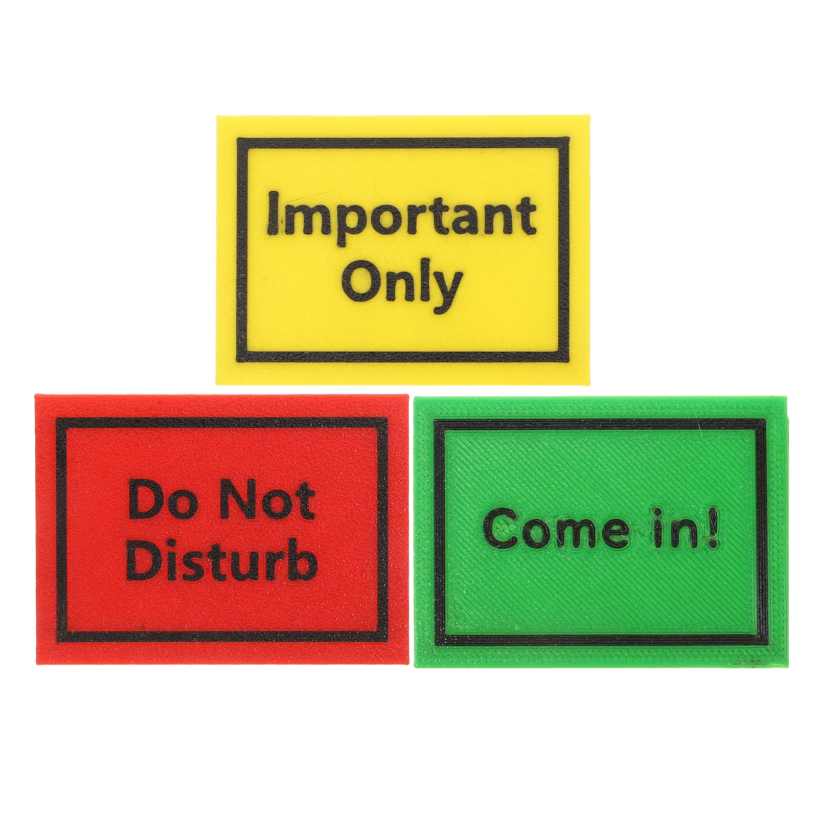 

Detachable Triangle Office Desk Sign Desktop Do Not Disturb Come in Sign Block Indoor Table Accessory Office Supply