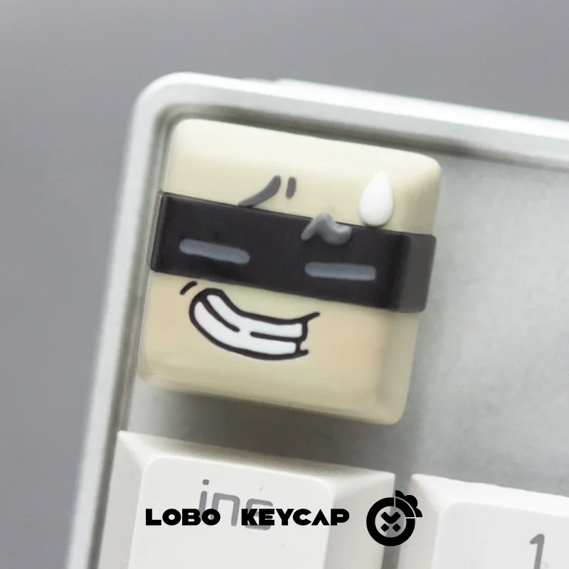 Emotionalmente temático keycaps personalizado personalizar design original resina artesanato keycap bonito dos desenhos animados anime ponto chave boné para jogadores