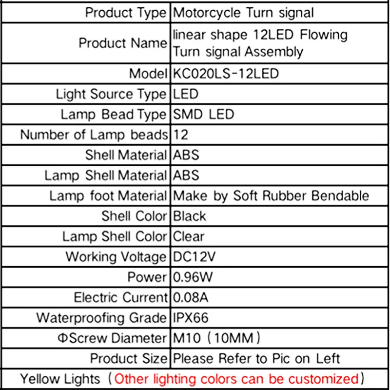 Luces de señal de giro para motocicleta, de 12V intermitente Led, intermitente de agua corriente, indicador de Moto, accesorios de lámpara de giro