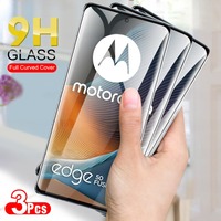 3Pcs 9H Cuvred Glass Cover For Motorola Moto Edge 50 Fusion 40 Neo 5G Screen Protector Tempered Glass Edge50 Ultra 50 Pro Edge40