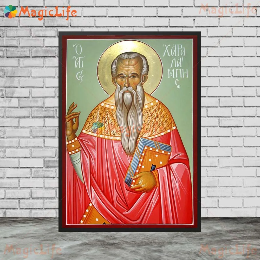 Religion Byzantine Saint Vintage Wall Art Canvas Painting St.Arsenius Wall Pictures For Living Room Nordic Poster Unframed