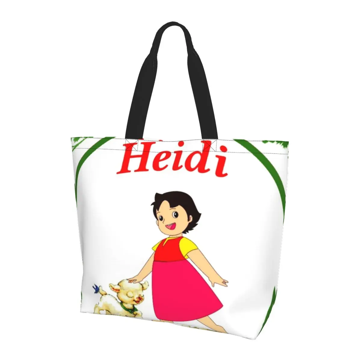 

Просто сумка-тоут для покупок Heidi, парусиновая сумка на плечо большой вместимости, продуктовая сумка-шоппер для женщин