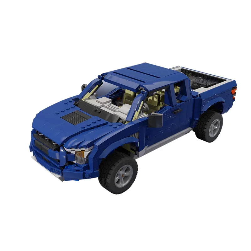 Mustang Shelby GT500 Convertible Cobra Roadster Auto Bouwstenen F150 Raptor Klassieke Pickup DIY Voertuig Bakstenen 10265 Speelgoed Cadeau