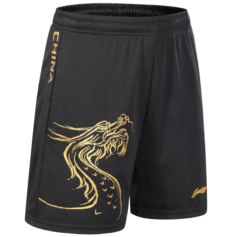 2025 Nieuwe zomer sneldrogende badminton tafeltenniscompetitie professionele training ademende hardloopshorts met zakken