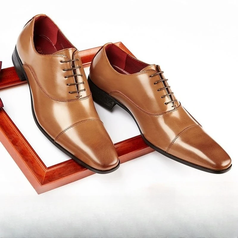 

Elegant Mens Wedding Shoes Luxury Handmade Quality Comfortable 2026 Autumn British Style Fashion Business Dress Shoes for Male