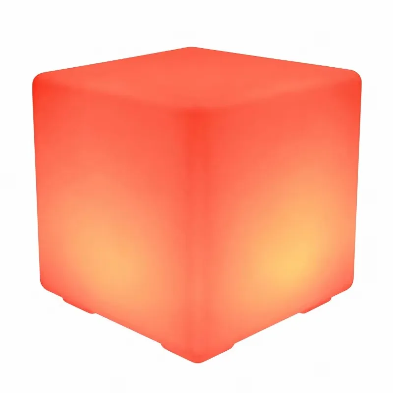 LED luminous cube colorful night light outdoor waterproof courtyard atmosphere light bar desktop light luminous square