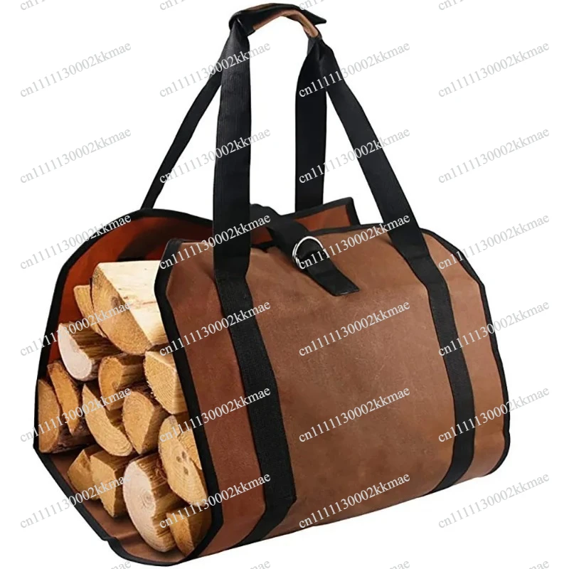 Portable Outdoor Firewood Carrier Bag Durable Large Capacity Log Storage Bag for Camping