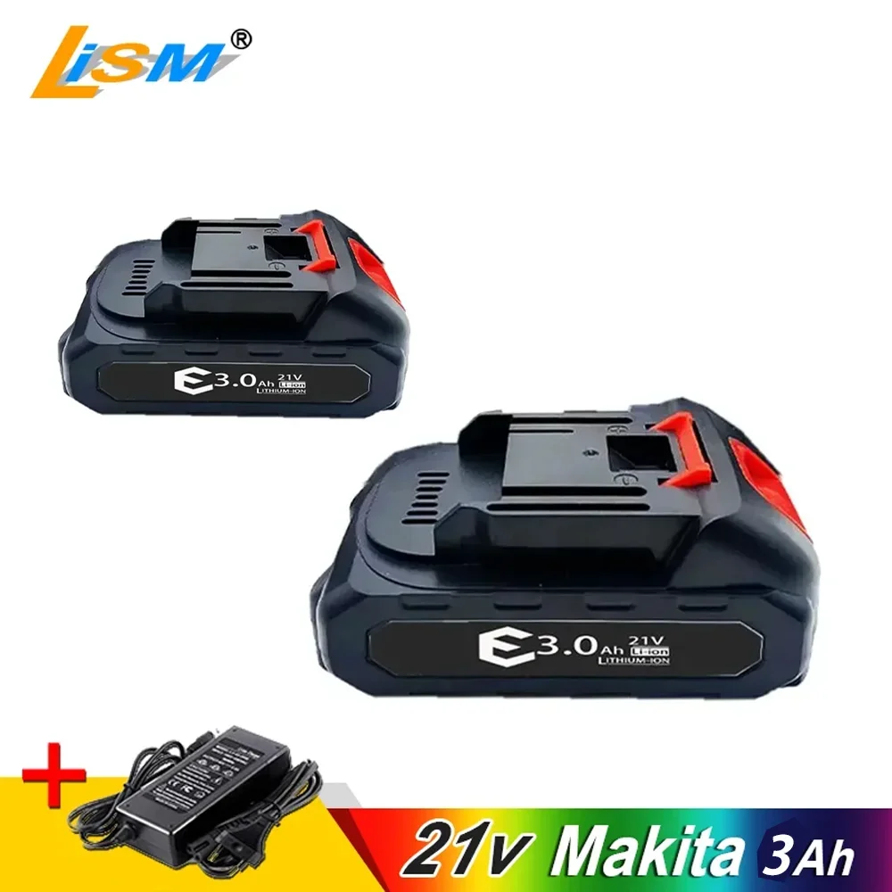 Suitable for Makita 21V tool replacement cordless electric tool high-capacity battery, 21V3.0Ah rechargeable lithium-ion battery