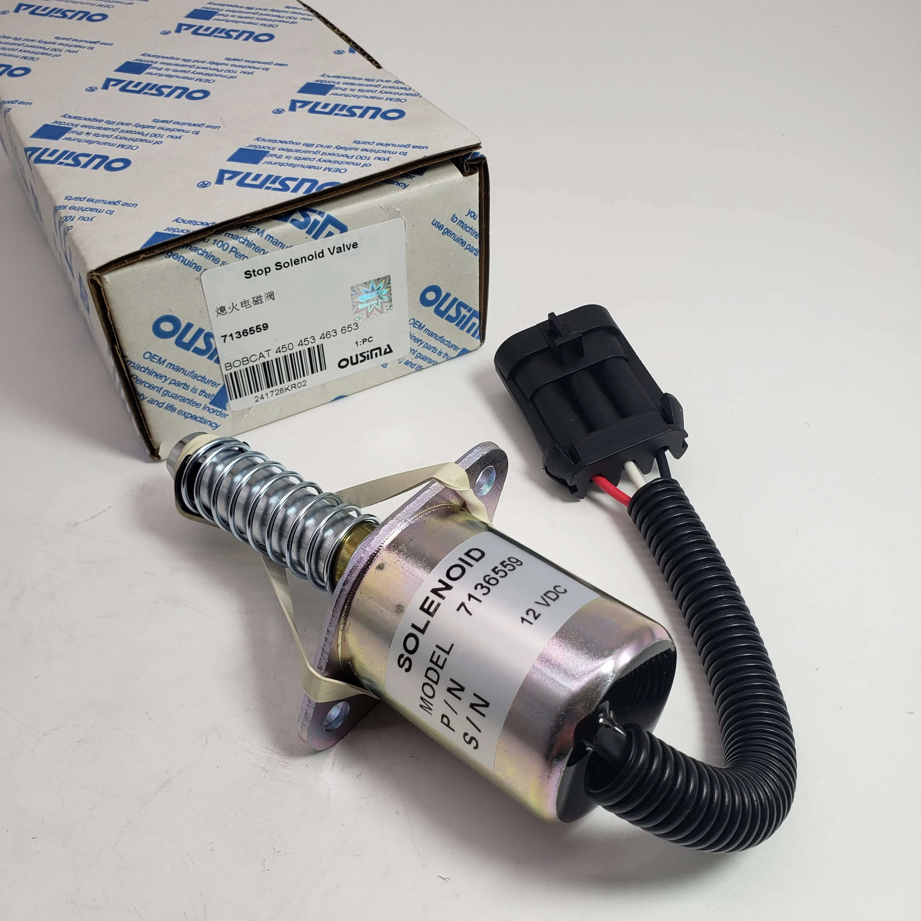 

Электромагнитный клапан остановки экскаватора OUSIMA 7136559 для BOBCAT 450 453 463 653