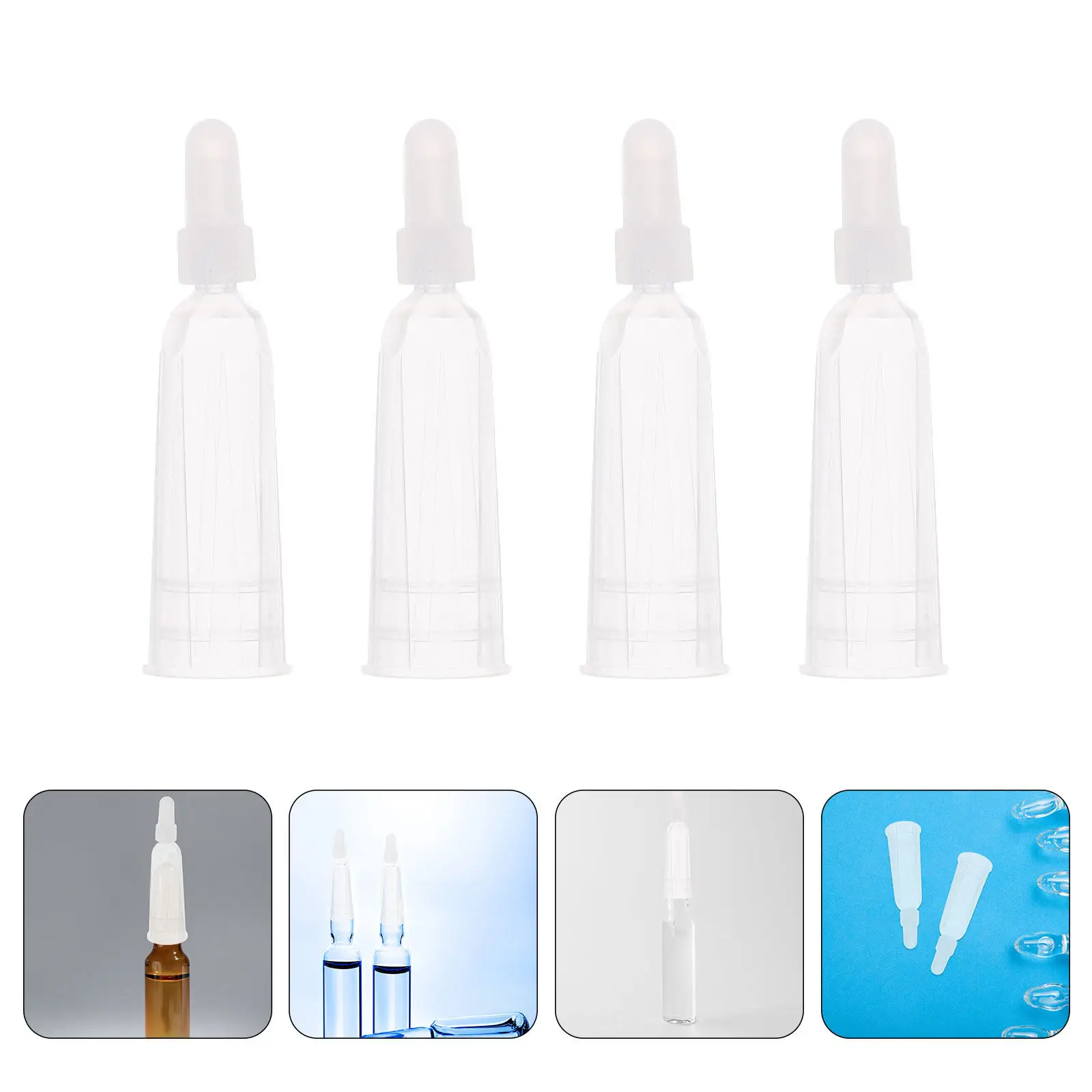 40Pcs Ampoule Breaker Mini Vial Opener Replacement Tips Protective Dropper Caps for Glass Ampule Bottles Labs
