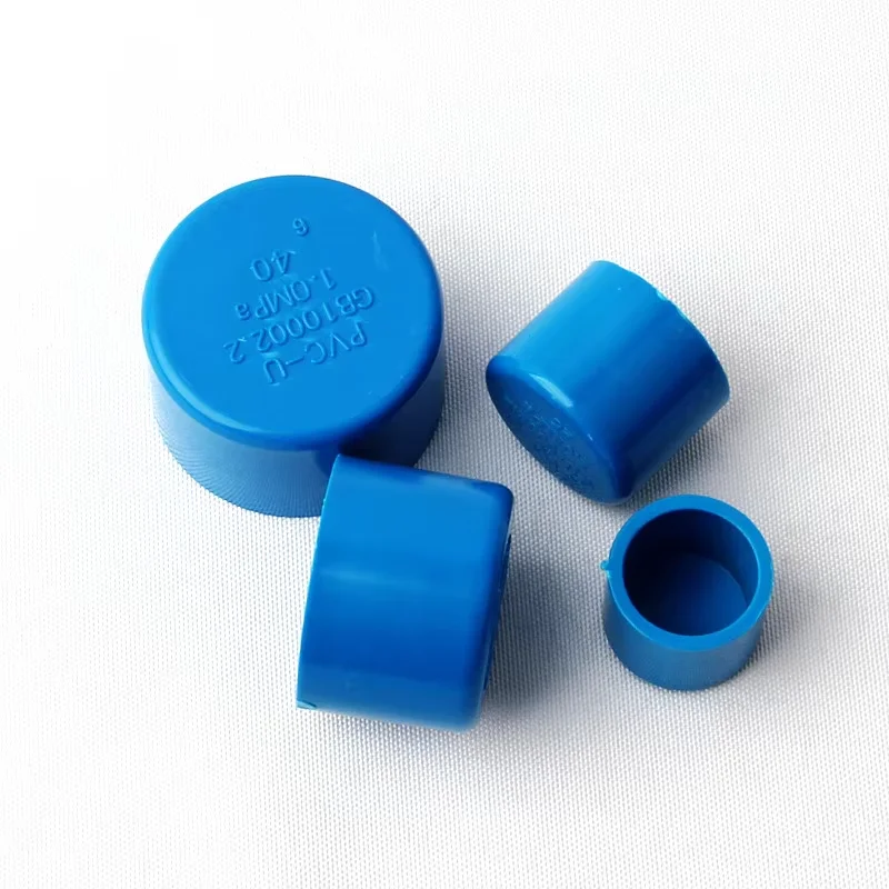 

20mm 25mm 32mm 40mm 50mm-160mm ID Blue End Cap Plug PVC Tube Joint Pipe Fitting Coupler Water Connector For Aquarium Fish Tank