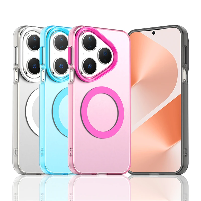 Durchscheinende Hülle für Huawei Pura 80 Hülle Huawei Pura 80 Ultra Magnetische Adsorption Wireless Charge Cover für Huawei Pura 80 Hülle