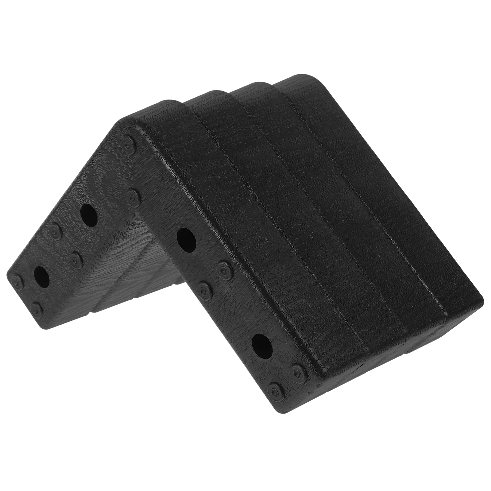 

4 Pcs Black Plastic Sofa Feet 7 5cm Furniture Support Legs Bed Riser Heavy Duty Anti Moisture Desk Chair Replacement