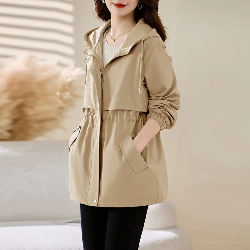 2026 New Fashion Spring Autumn Women's Jacket Long Sleeve Windbreaker Female Casual Basic coat Loose Jacket Outerwear Overcoat