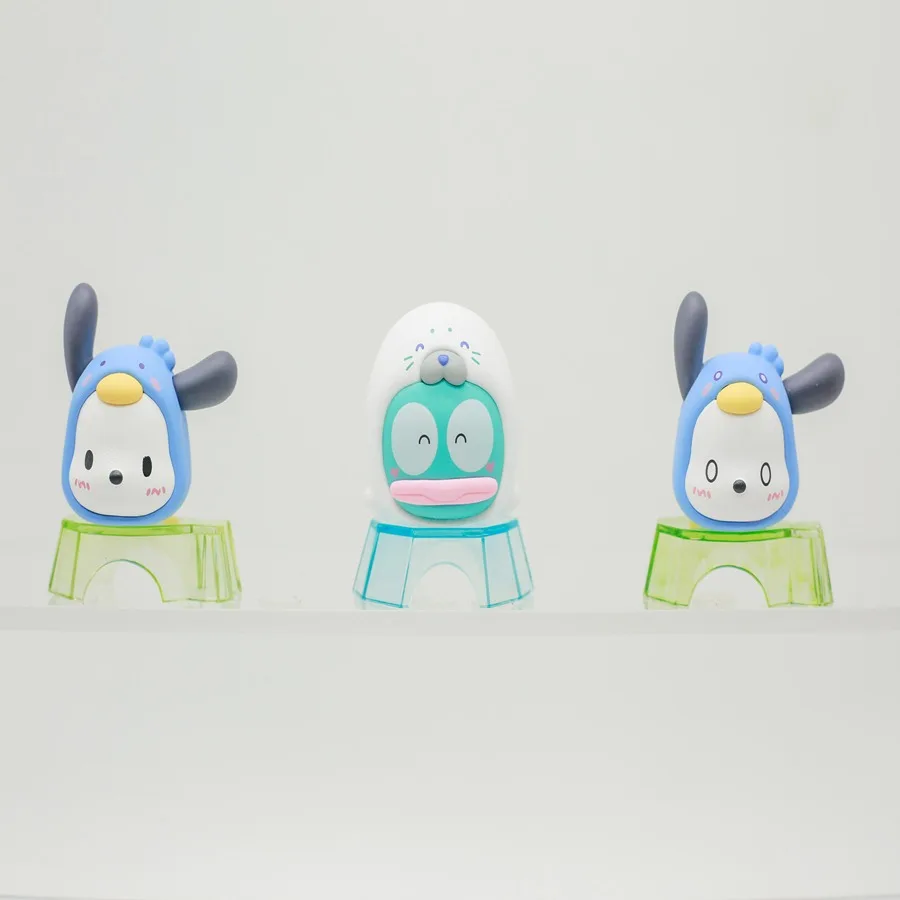 حقيقي جديد الأصلي سانريو الأسرة الجليدية سلسلة حقيبة أعمى مرحبا كيتي بلدي ميلودي Pochacco أنيمي الكرتون هدية عيد ميلاد ألعاب أطفال