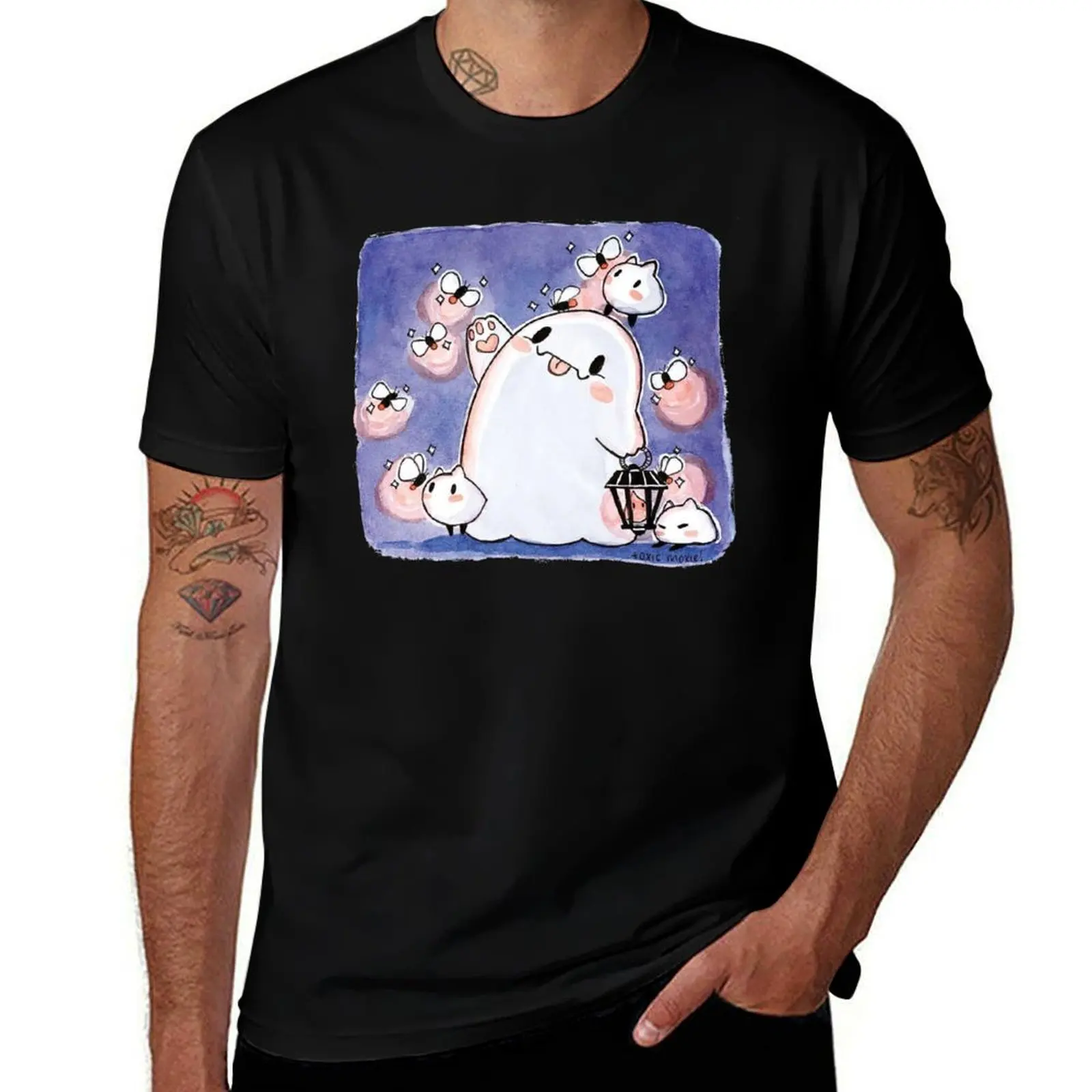 Je ne suis qu'un petit esprit ébloui par la lumière magique des lucioles. T-shirt décontracté basique à manches courtes