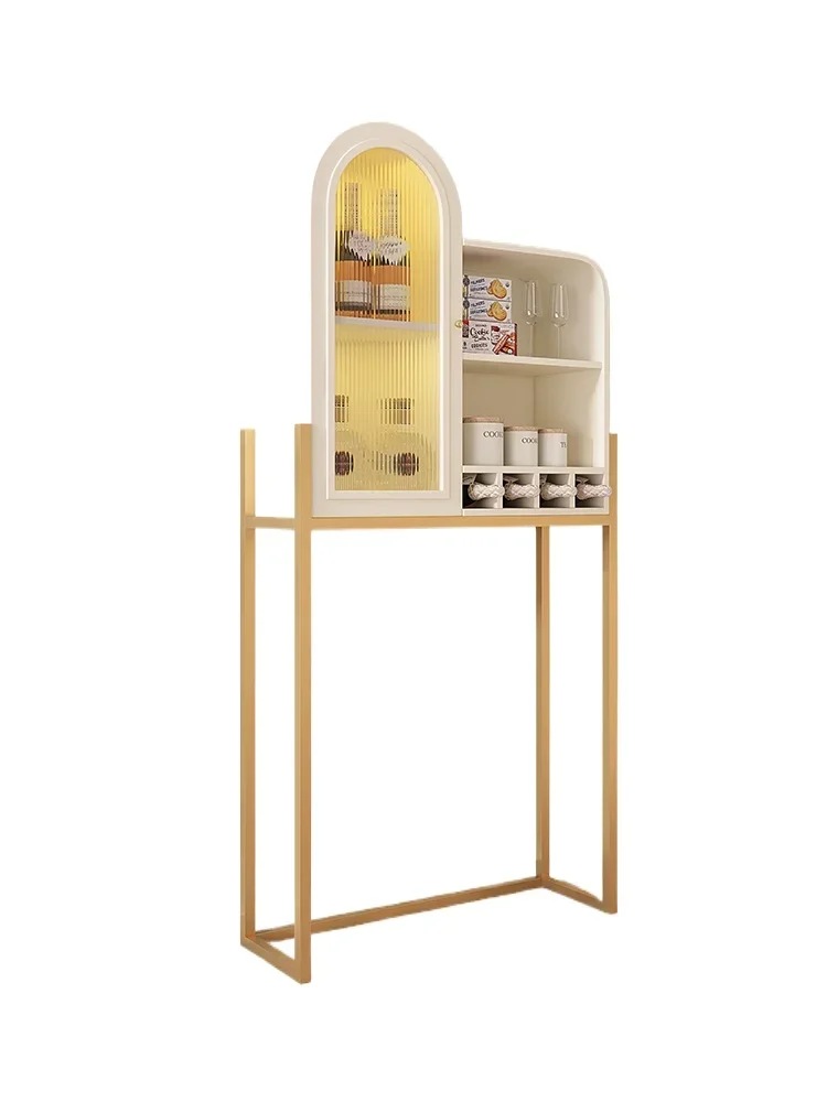 

Sideboard Cabinet Wall Integrated Storage Wine Cabinet Shelf Locker Cream Style Cabinet