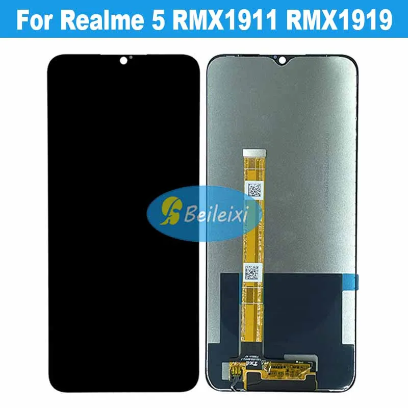 For Realme 5 RMX1911 RMX1919 LCD Display Touch Screen Digitizer Assembly Replacement Parts