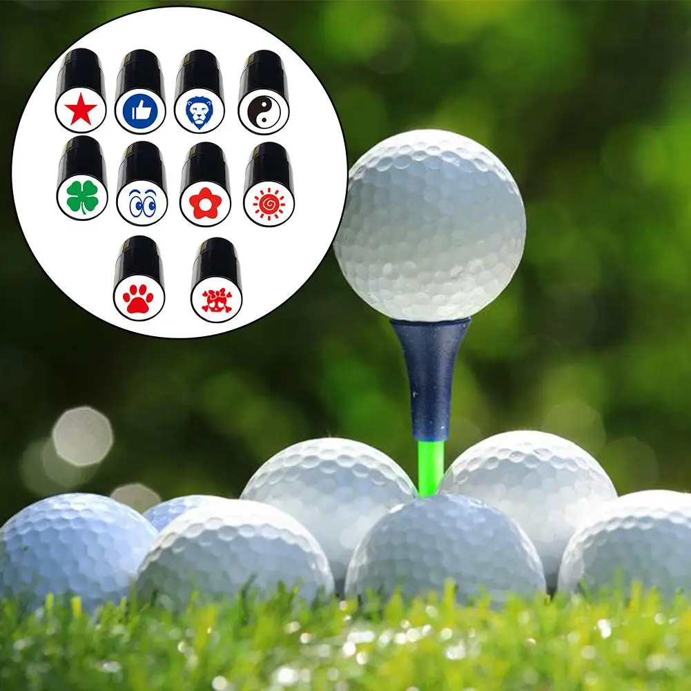 1 szt. Stempel do piłki golfowej wzór orła znaczek wyciskowy znacznik pieczęci szybkoschnący plastik wielokolorowy personalizuj piłki golfowe