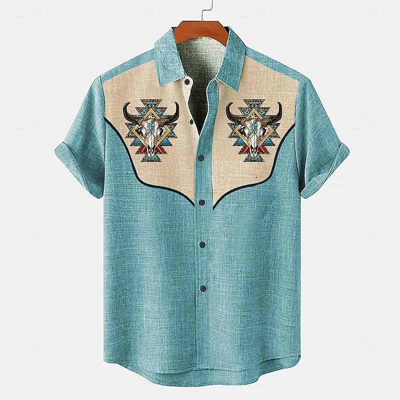 2024 new summer linen fashionable short sleeved shirt suitable for Hawaii vacation shirt men\'s top Asian popular style