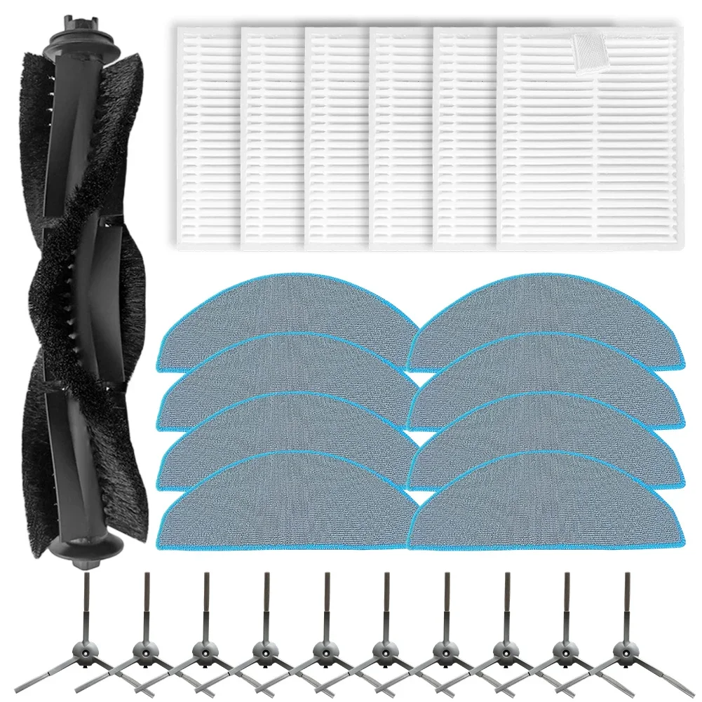 Wichtigsten Seite Pinsel Filter Mopp Tuch Kit Für Vyzzle D10 Für ILIFE V20 Teile Haushalts Liefert Reinigung Vakuum Teile Zubehör