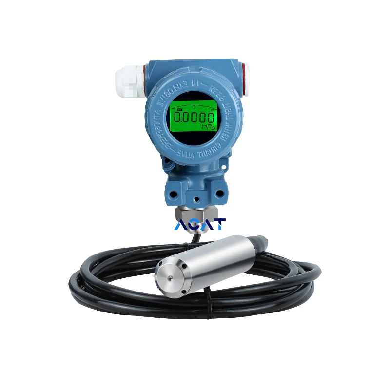 0-5v LCD Display Liquid Oil Fuel Tank Level Transmitter Split Type Sewage Waste Water River 5m Level Sensor Transducer