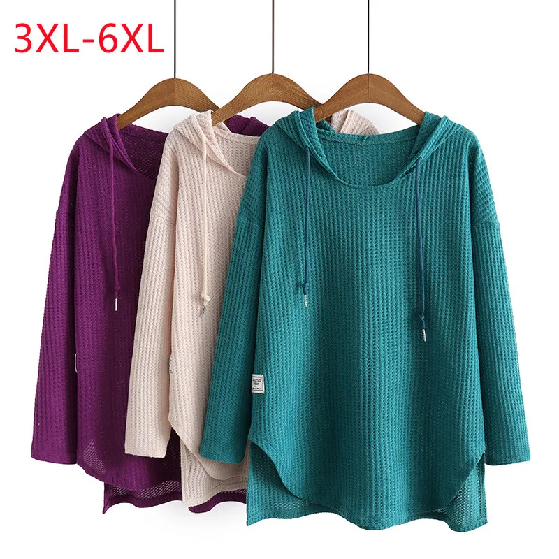 New 2023 Ladies Spring Autumn Plus Size Tops For Women Large Size Long Sleeve O-neck Green Bottoming Shirt 3XL 4XL 5XL 6XL